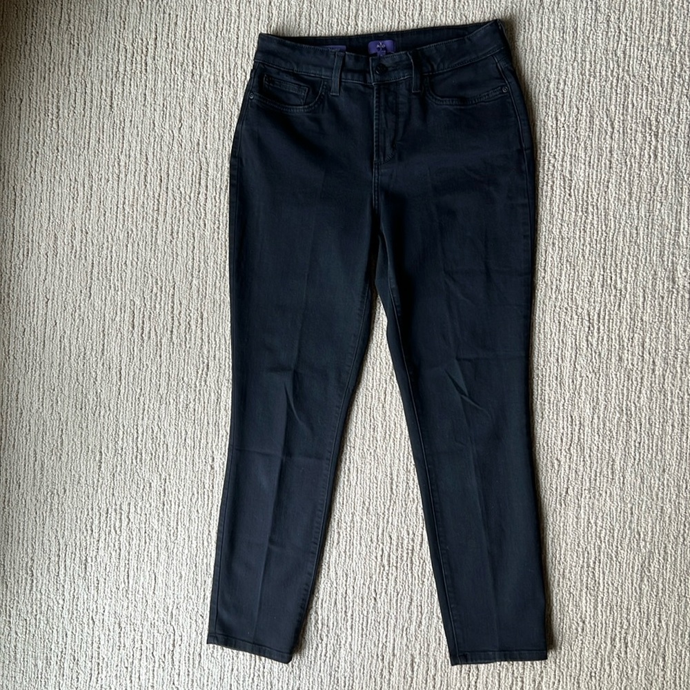 NYDJ Nichelle Ankle Black Denim Jeans